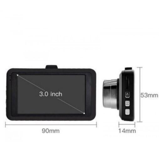 Camera video auto Blackbox, Full HD, 1080 P, Display 3 inch, G-sensor, Slot card micro SD pana la 32